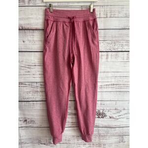 Travis Mathews Womens Cloudtie Joggers Heathered Rose Size Small